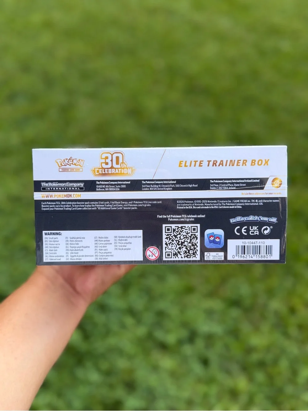 Pokemon Treading Card Game 30th Celebration Pokemon Center Elite Trainer Box